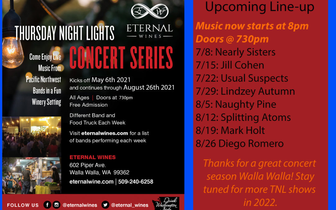 2 dance parties announced, Thursday Night Lights at The INK and great Robert Parker scores